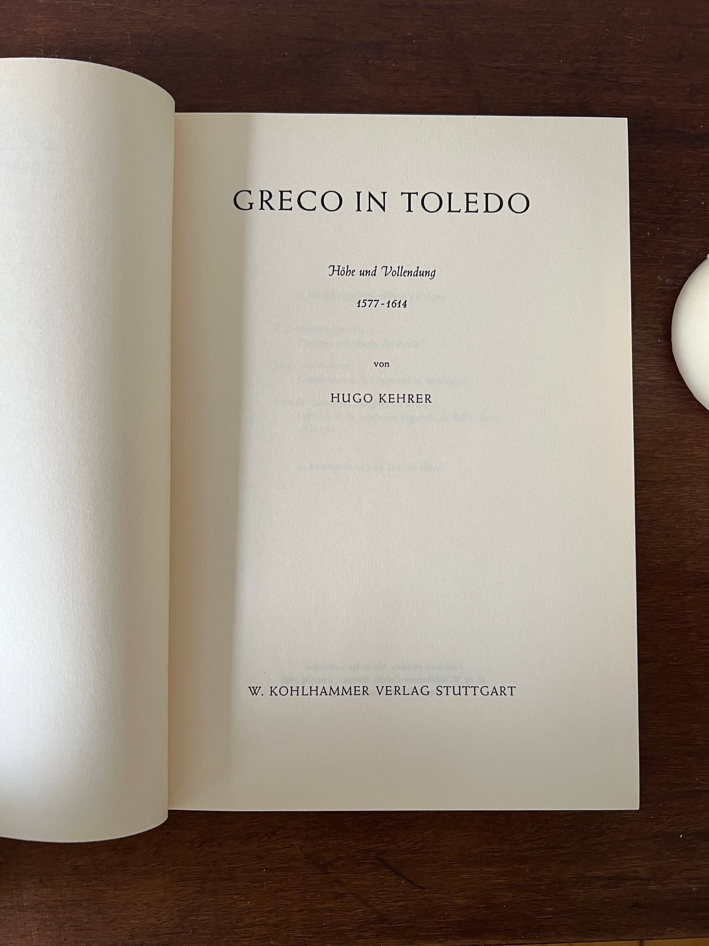 Greco in Toledo ''Höhe und Vollendung'' 1577-1614 Buch Rot W.Kohlhammer Verlag Stuttgart Coffeetable book