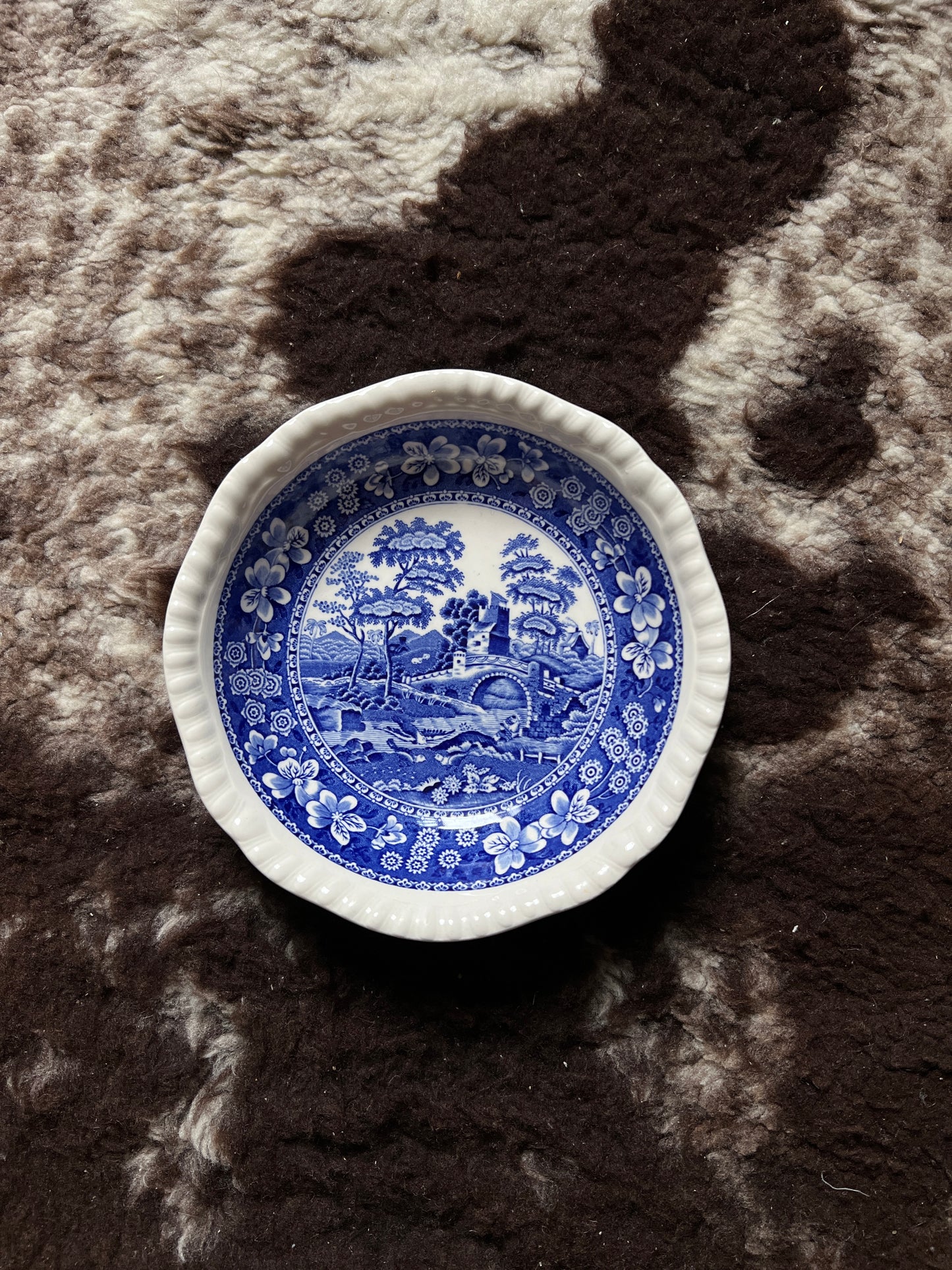 Copeland Spodes Tower Dessertschale Blau 16cm