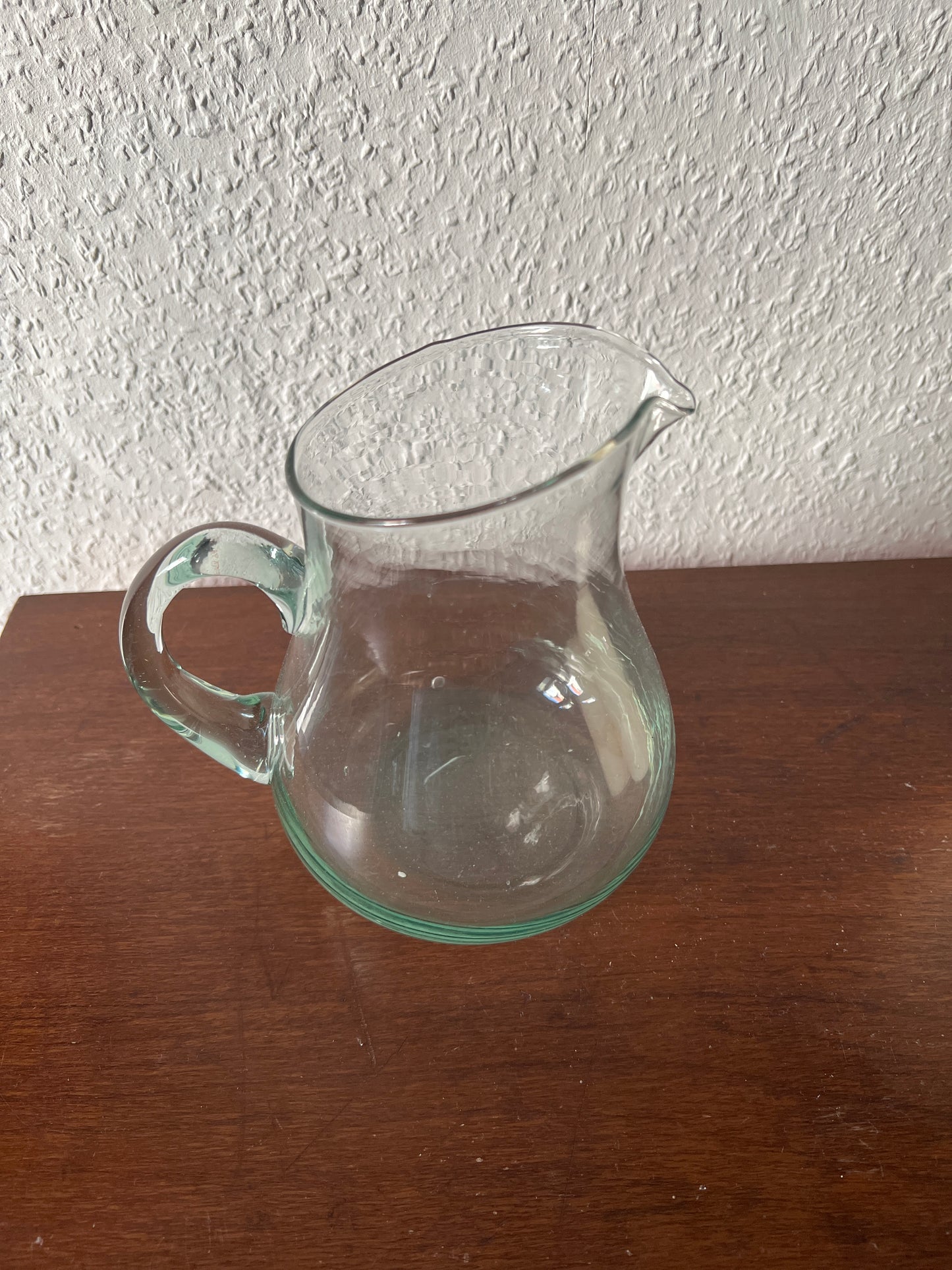 Klarglas Karaffe Krug Grün Vintage MCM