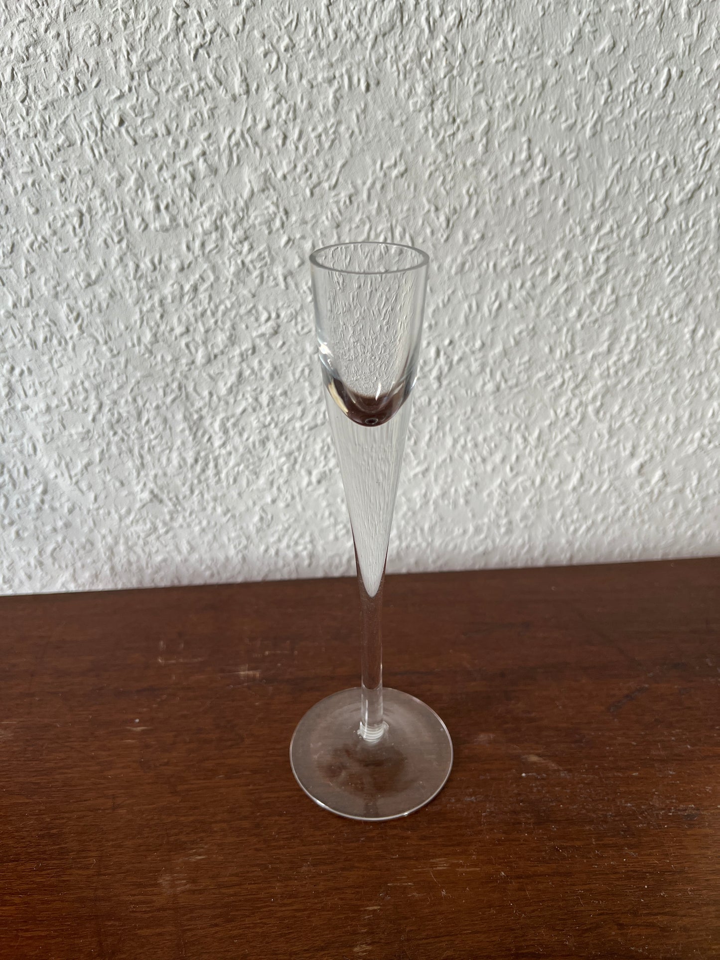 Kleines Kerzenglas Likörglas Tulpenform Vintage MCM