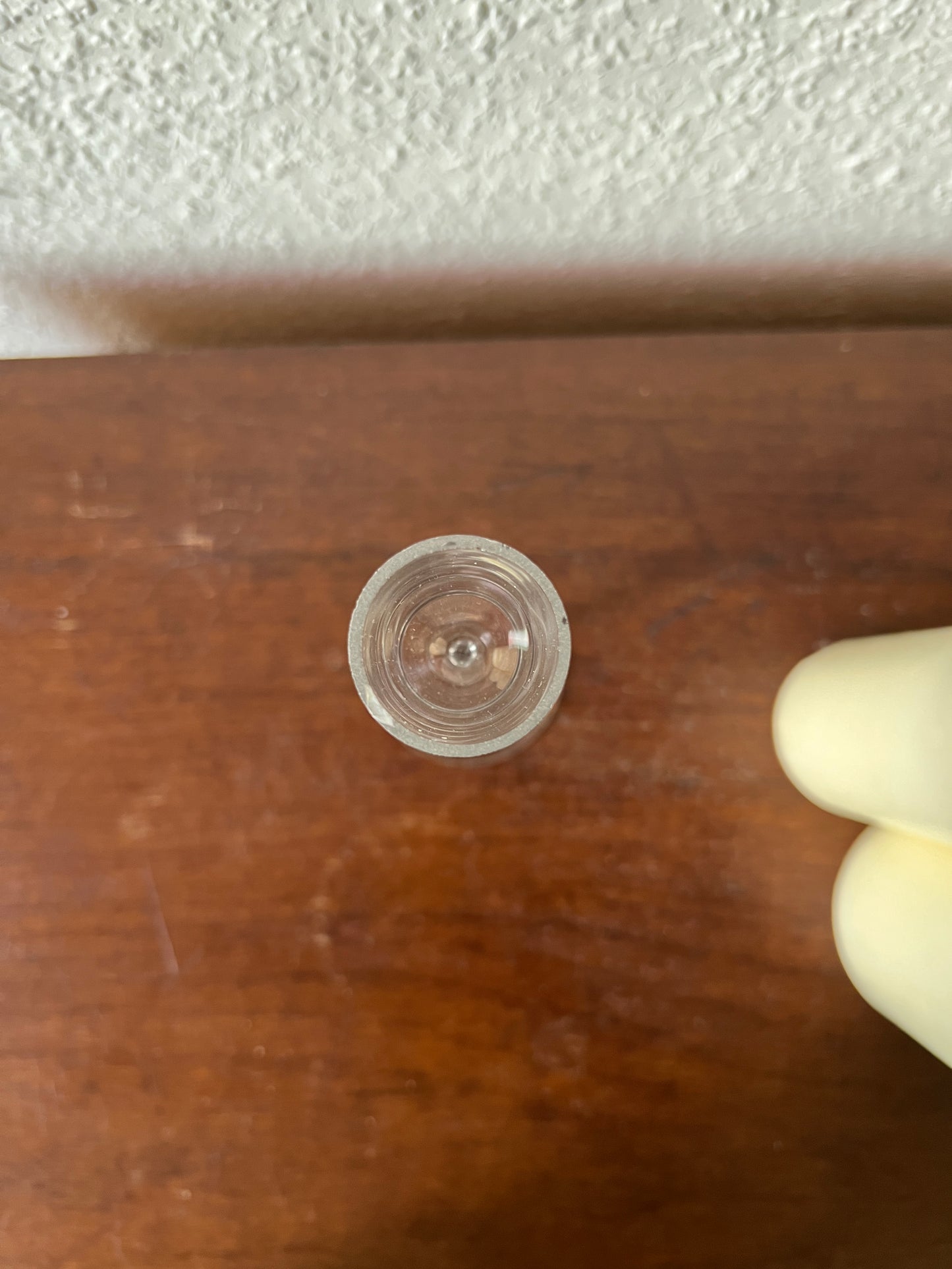 Kleines Kerzenglas Likörglas Tulpenform Vintage MCM