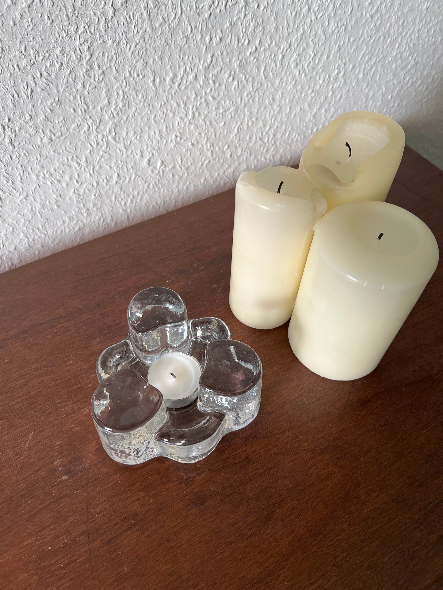Montana Glas Stövchen Dickes Glas Teewärmer MCM Germany Vintage Mid-century Modern 70er/80er