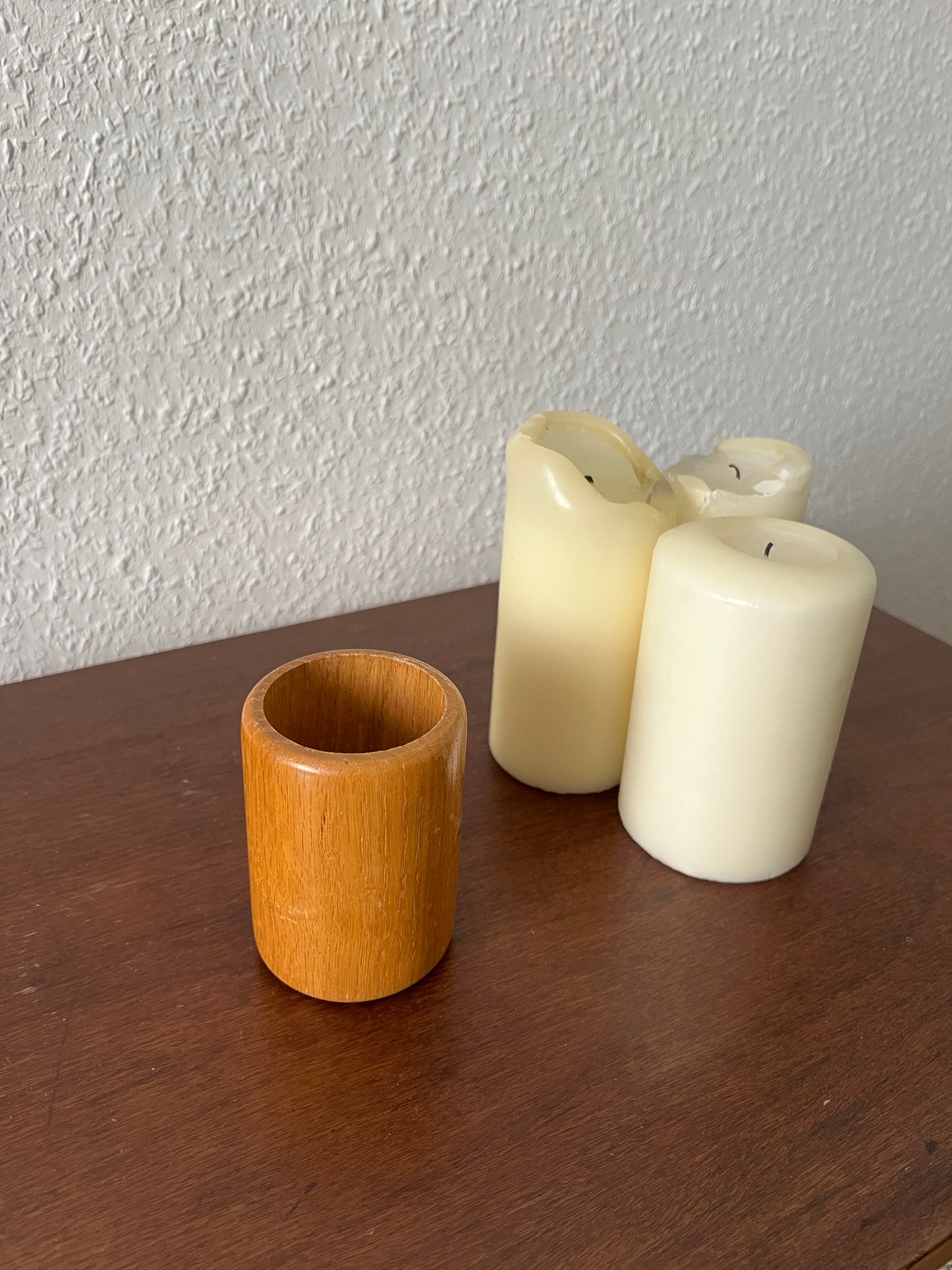 Stiftehalter Aufbewahrung Holz Vintage Becher Mid-Century Modern