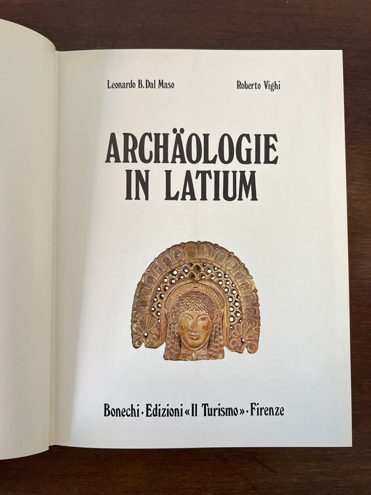 Archäologie in Latium Coffeetable Buch Vintage L. B. Dal Maso