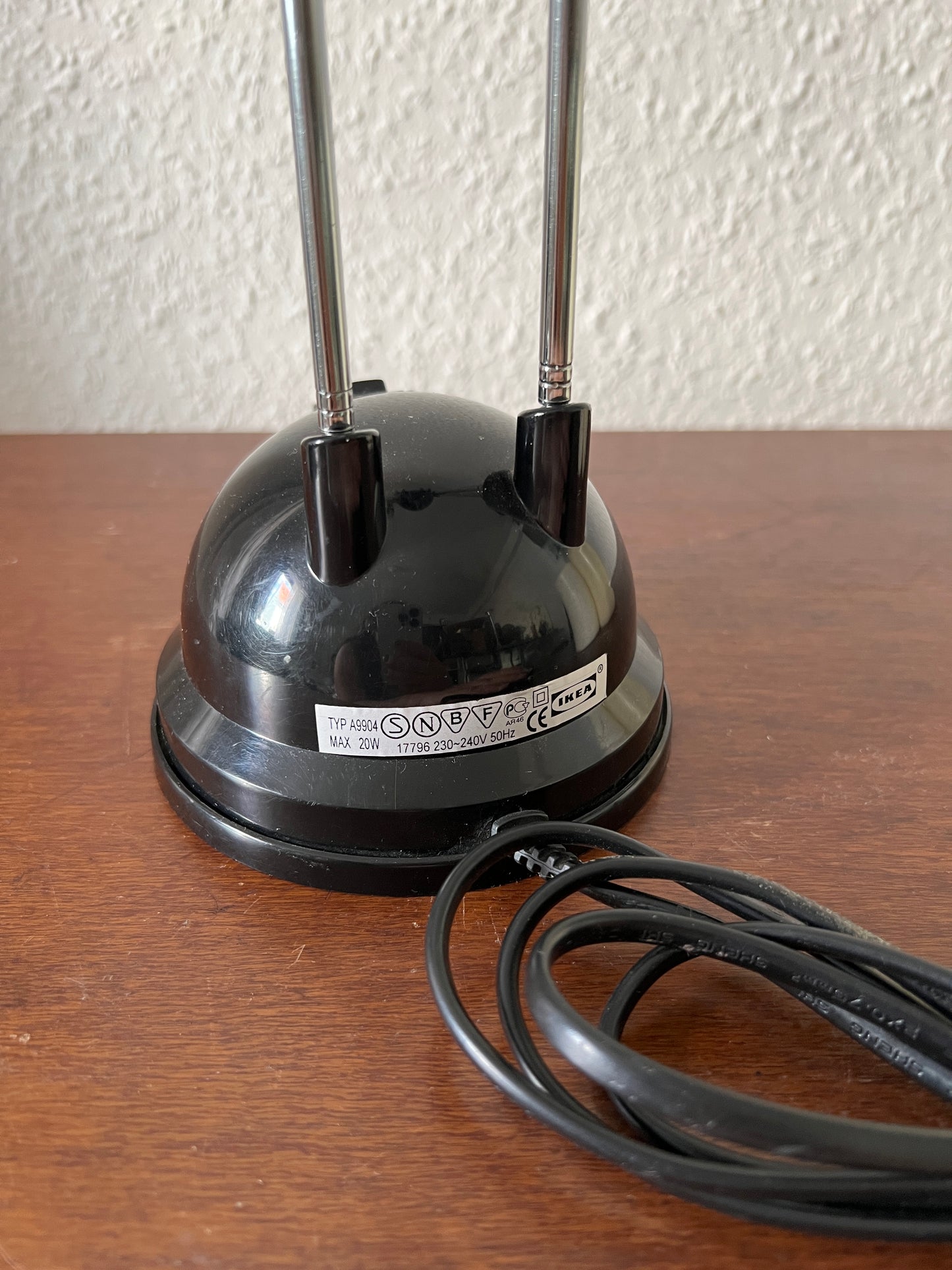 IKEA Vintage Espressivo Schreibtischlampe Designklassiker Schwarz