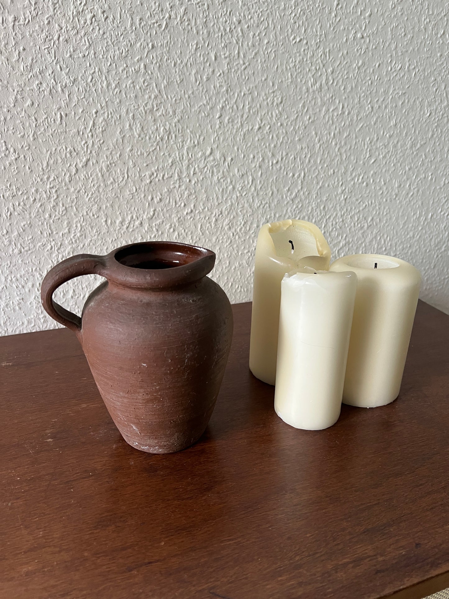 Krug Vase "407 15" Braun Keramik Handgemacht Vintage