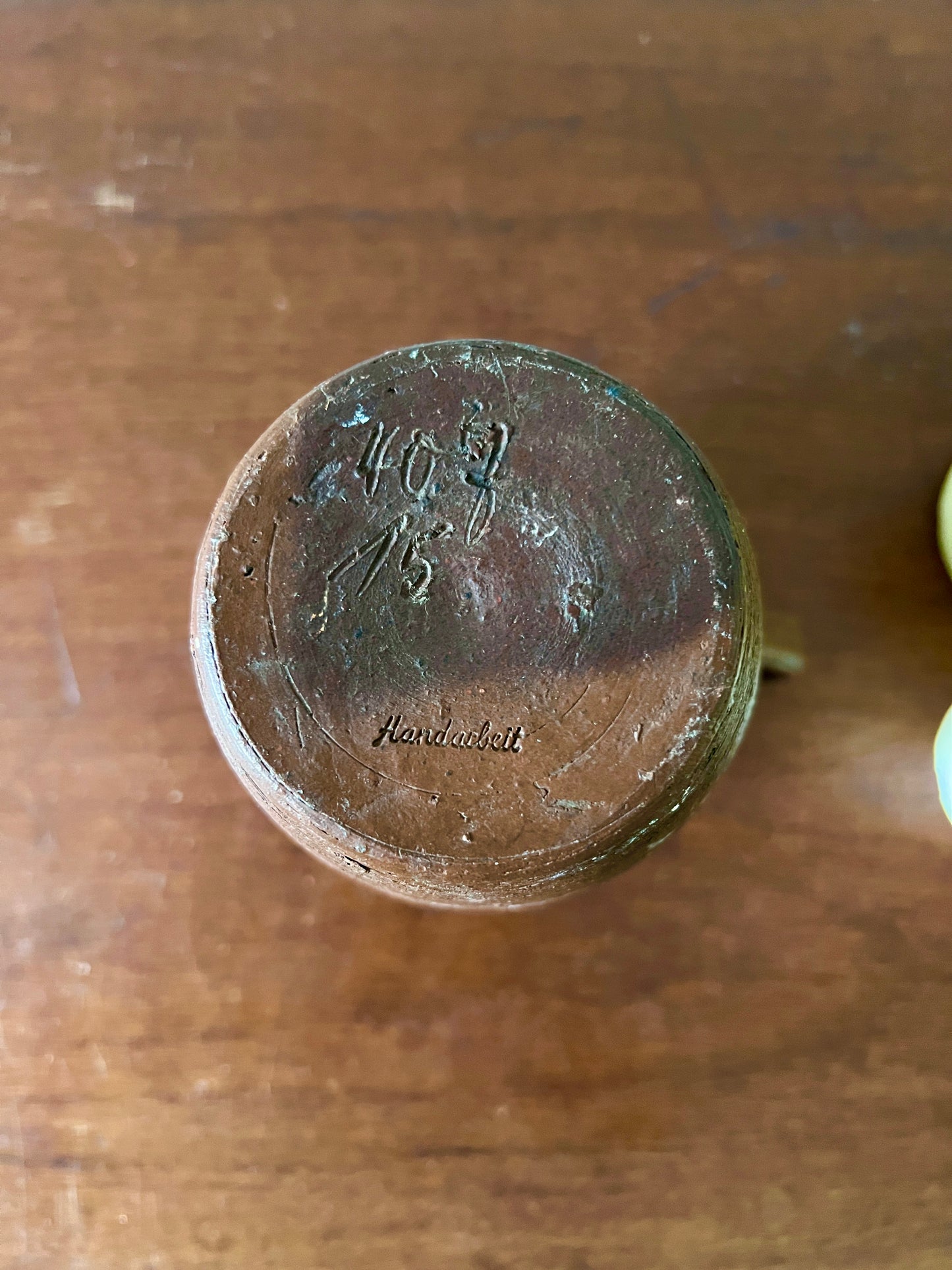 Krug Vase "407 15" Braun Keramik Handgemacht Vintage