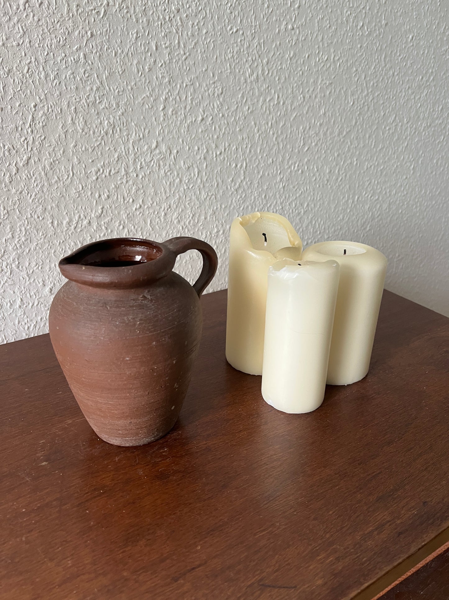 Krug Vase "407 15" Braun Keramik Handgemacht Vintage