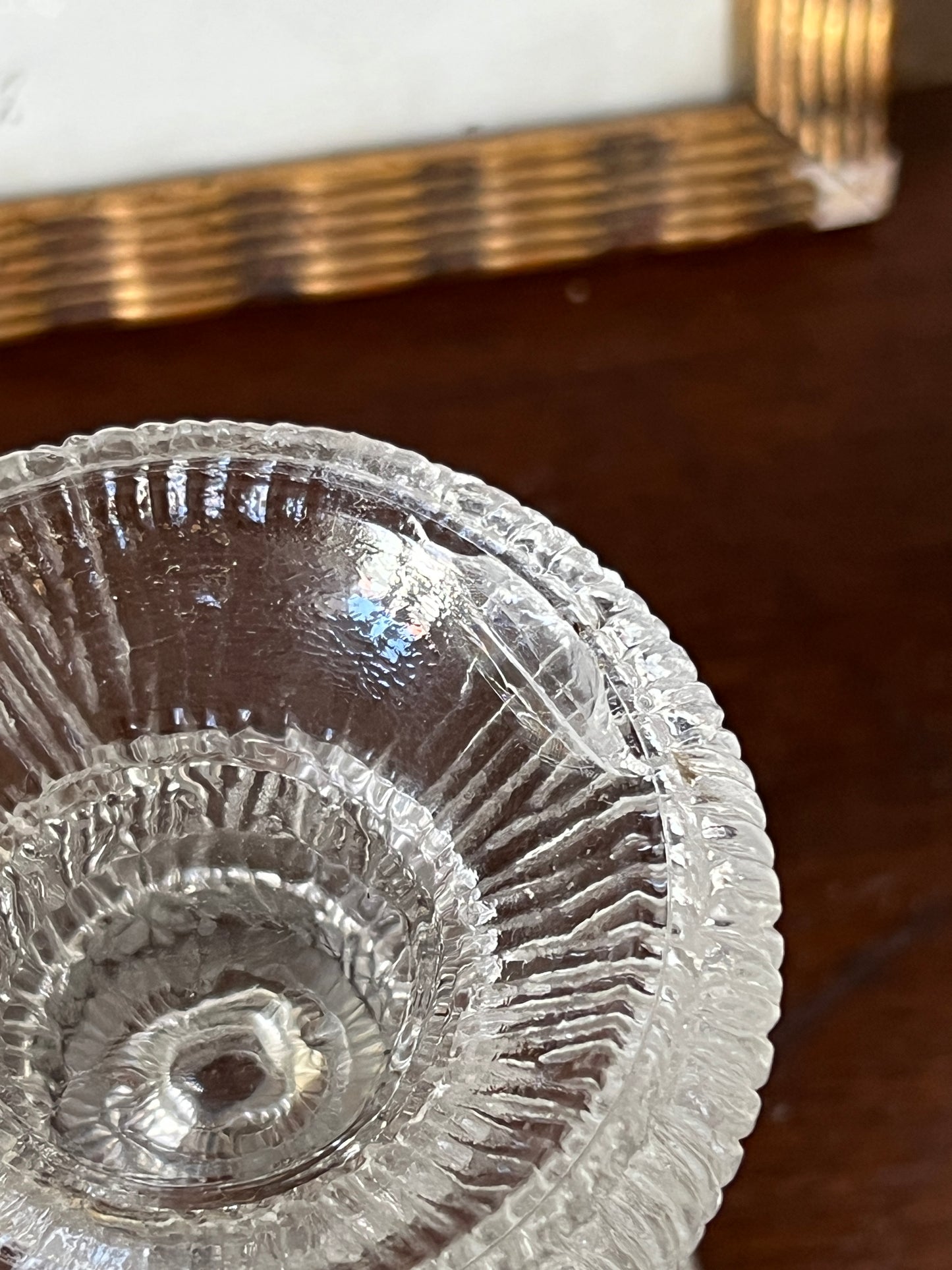 Luminarc France Nordic Kerzenhalter Rillenstruktur Glas Vintage 70er 80er
