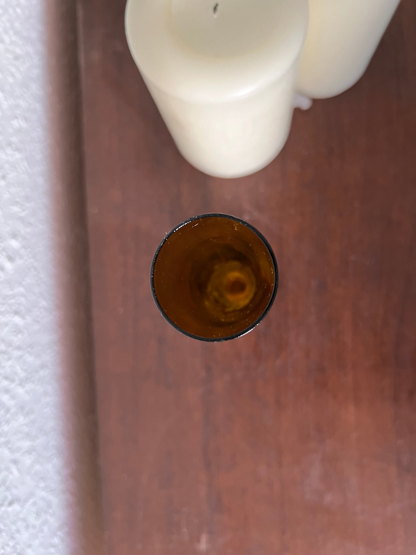 Sweden Åseda Glasbruk Bo Borgström Glasvase Amber Bernstein Elephant Foot 60er Vintage Braun