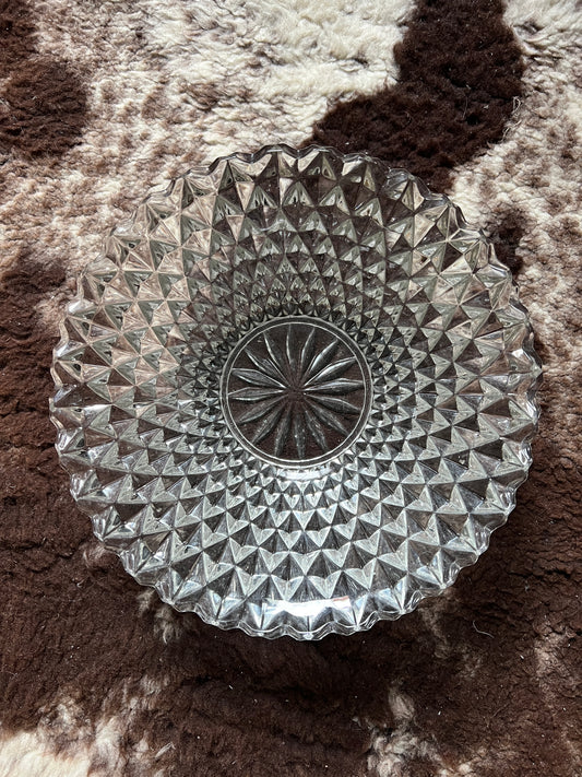 Glasschüssel 25cm Vintage