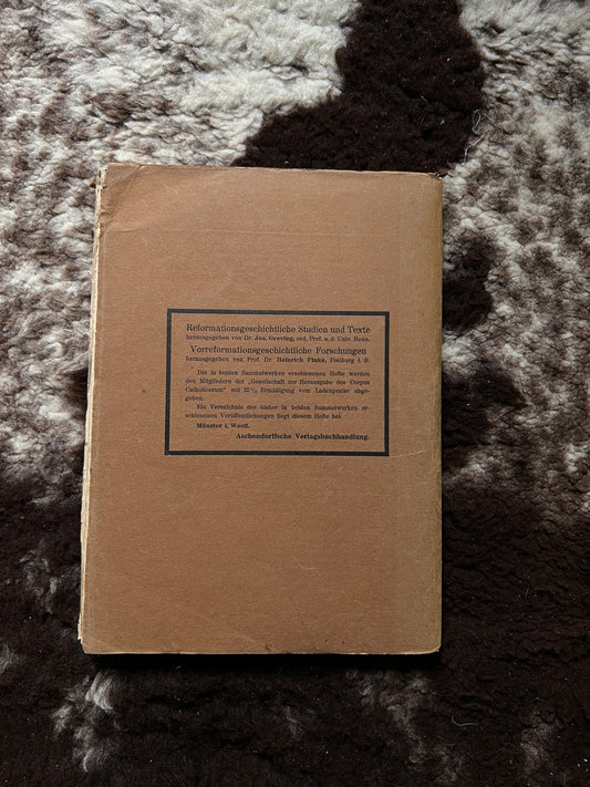Corpus Chatolicorum Buch Johannes Eck 1919