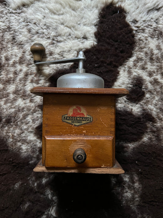 Kaffeemühle Zassenhaus Holz Vintage