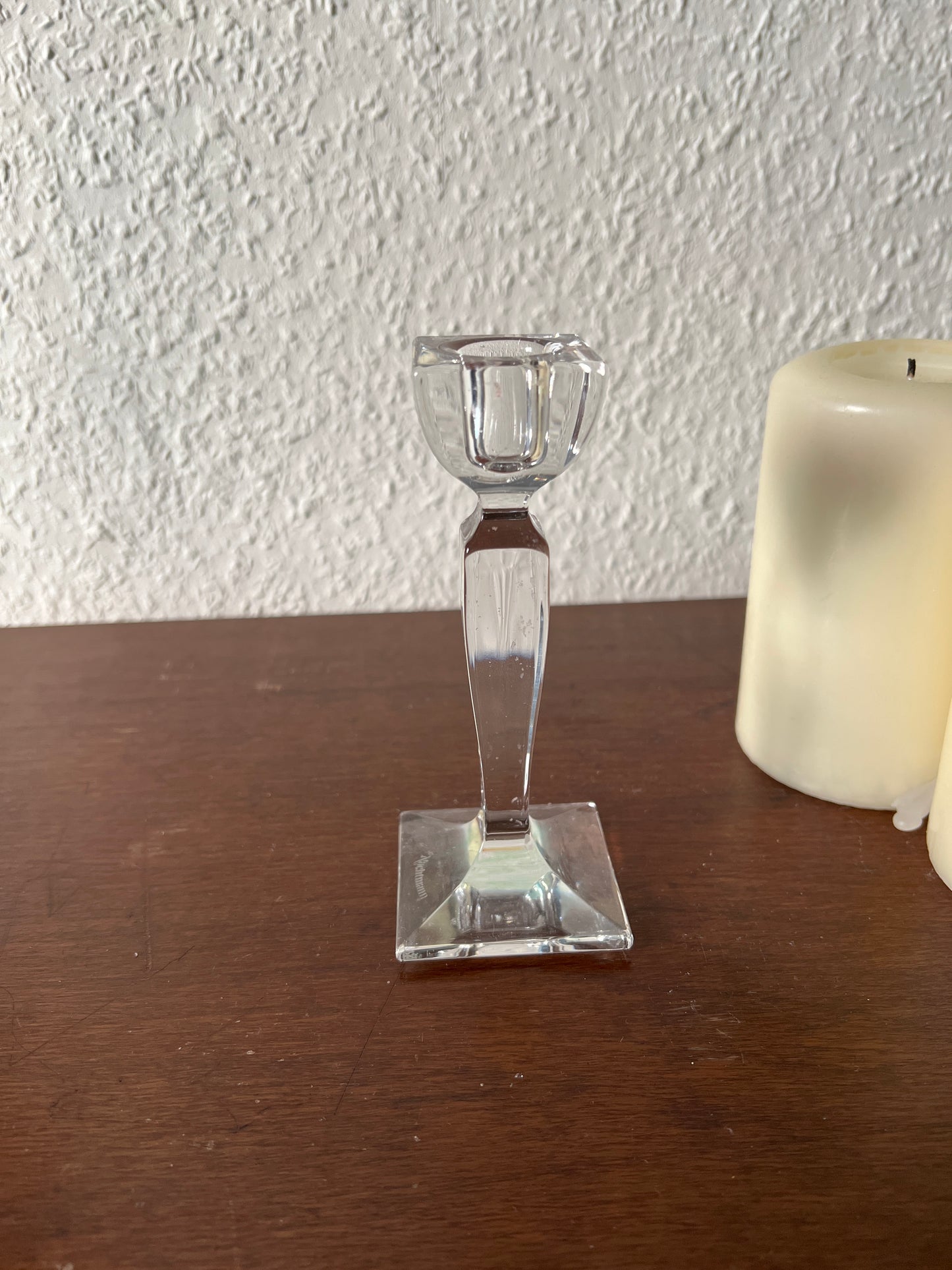 Nachtmann Bleikristall Glas Kerzenhalter Kerzenständer Vintage MCM 80er