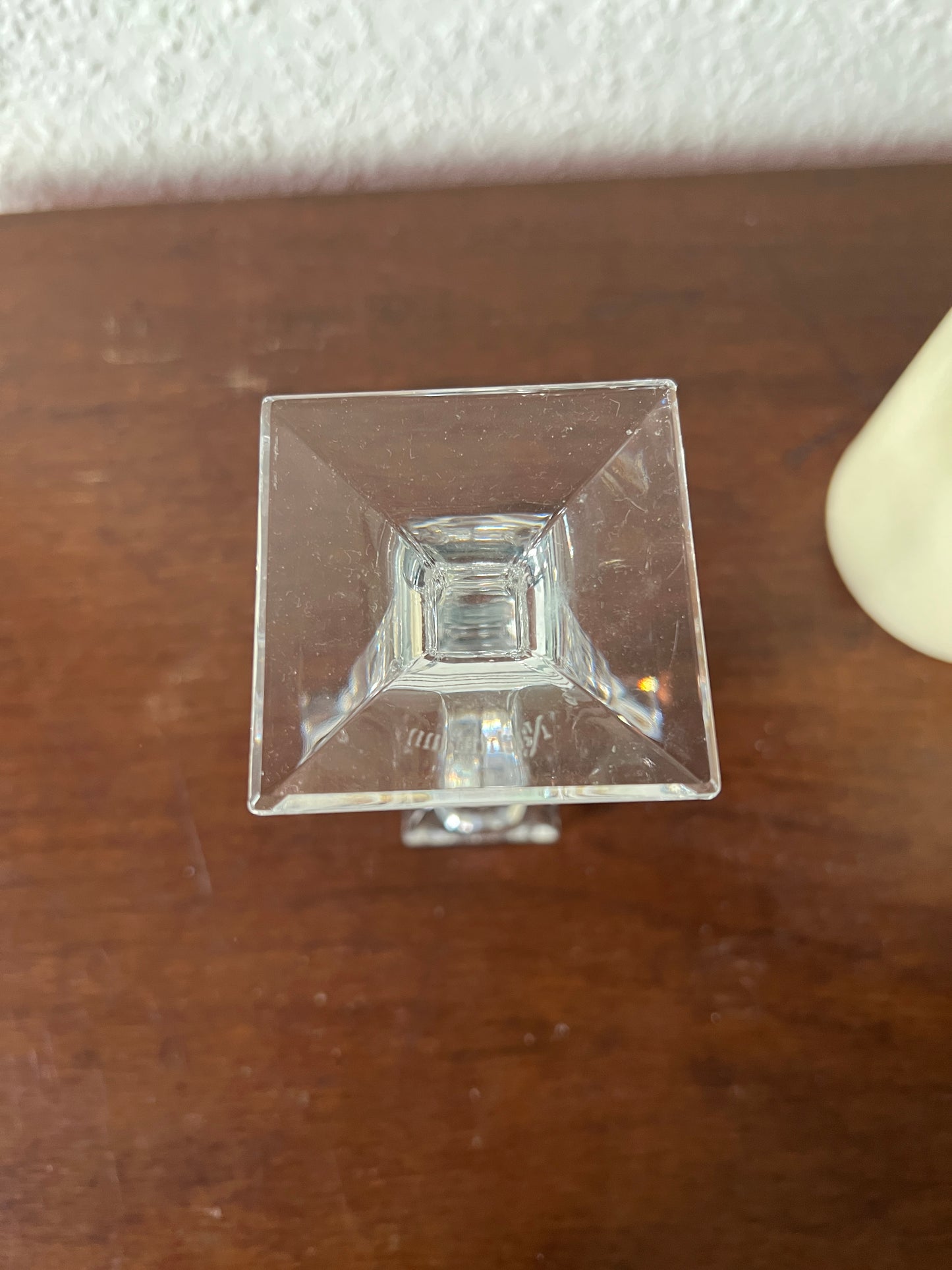 Nachtmann Bleikristall Glas Kerzenhalter Kerzenständer Vintage MCM 80er