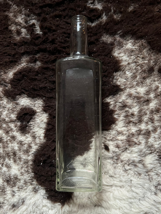 Glasflasche 1 Liter Vintage