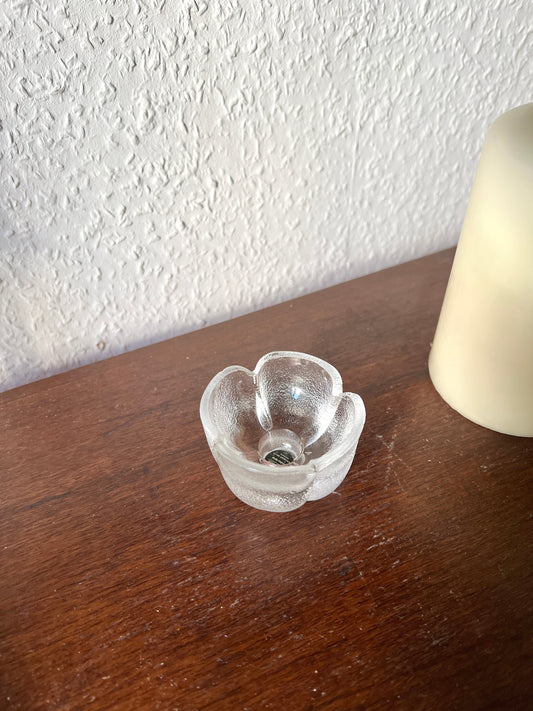 Rosenthal Germany studio-linie "Form ohne Namen" Kerzenhalter Bleikristall Glas Kerzenständer 1980er