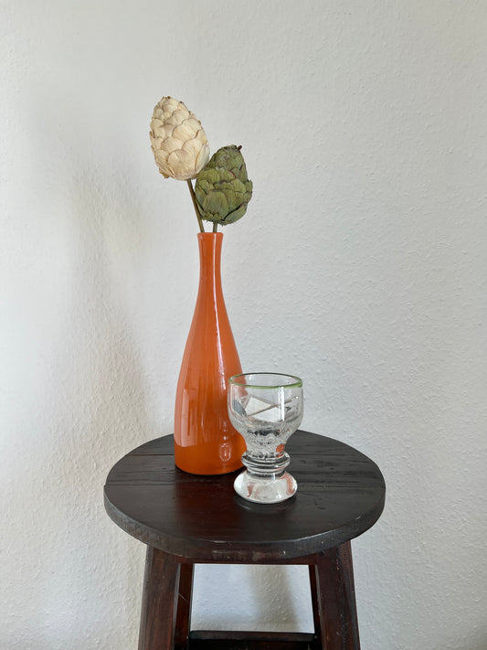 Eisch Glas Grün Rand Luftblasen "Waldperle" Vintage Mid-Century Modern