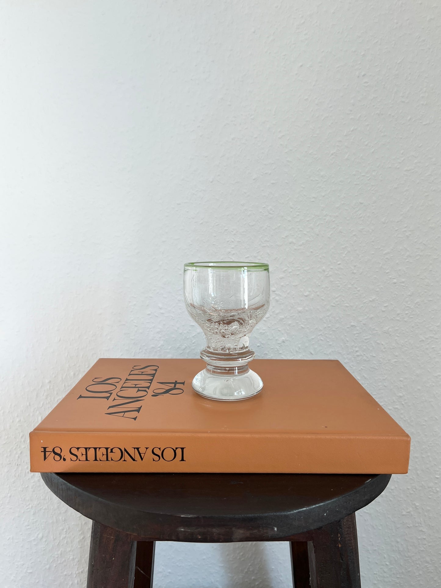 Eisch Glas Grün Rand Luftblasen "Waldperle" Vintage Mid-Century Modern