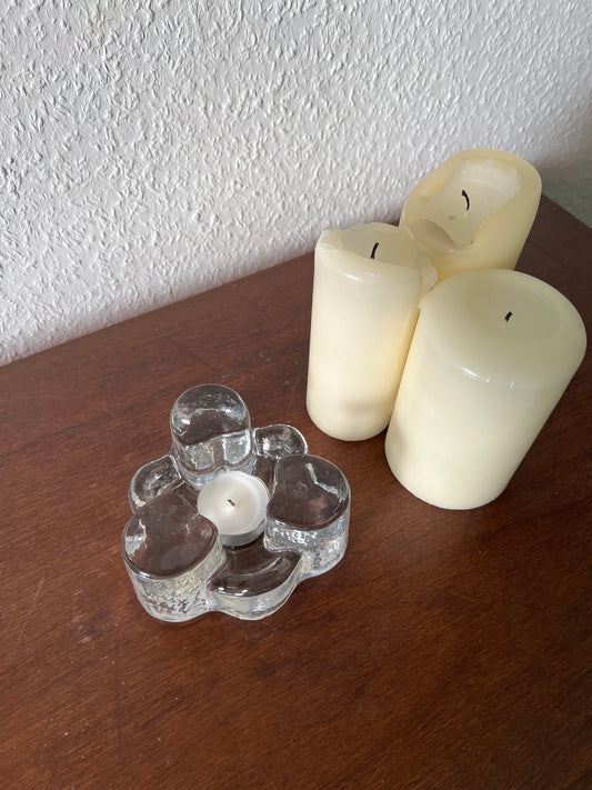 Montana Glas Stövchen Dickes Glas Teewärmer MCM Germany Vintage Mid-century Modern 70er/80er