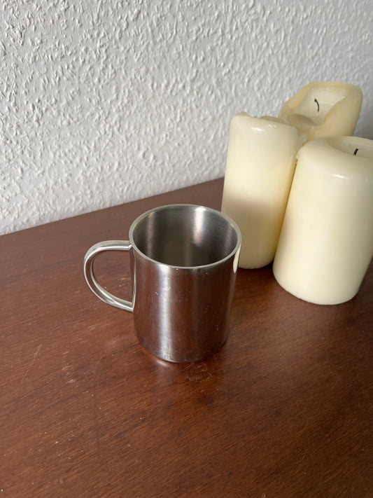 Silberne Edelstahl Kaffeetasse Becher Thermo Doppelwandig Outdoor