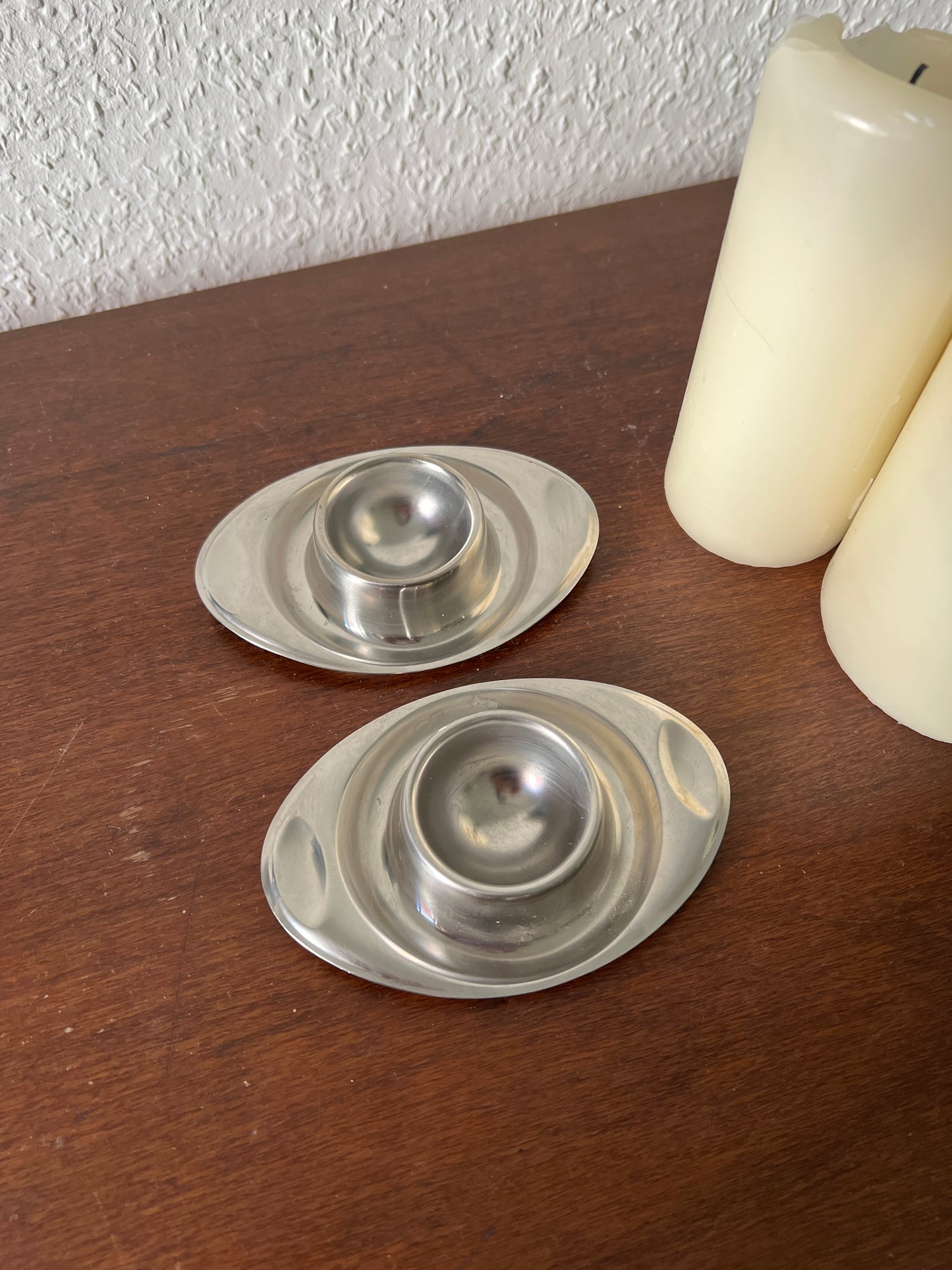 2er Set WMF Cromargan® Eierbecher Edelstahl Stapelbar Vintage 80er