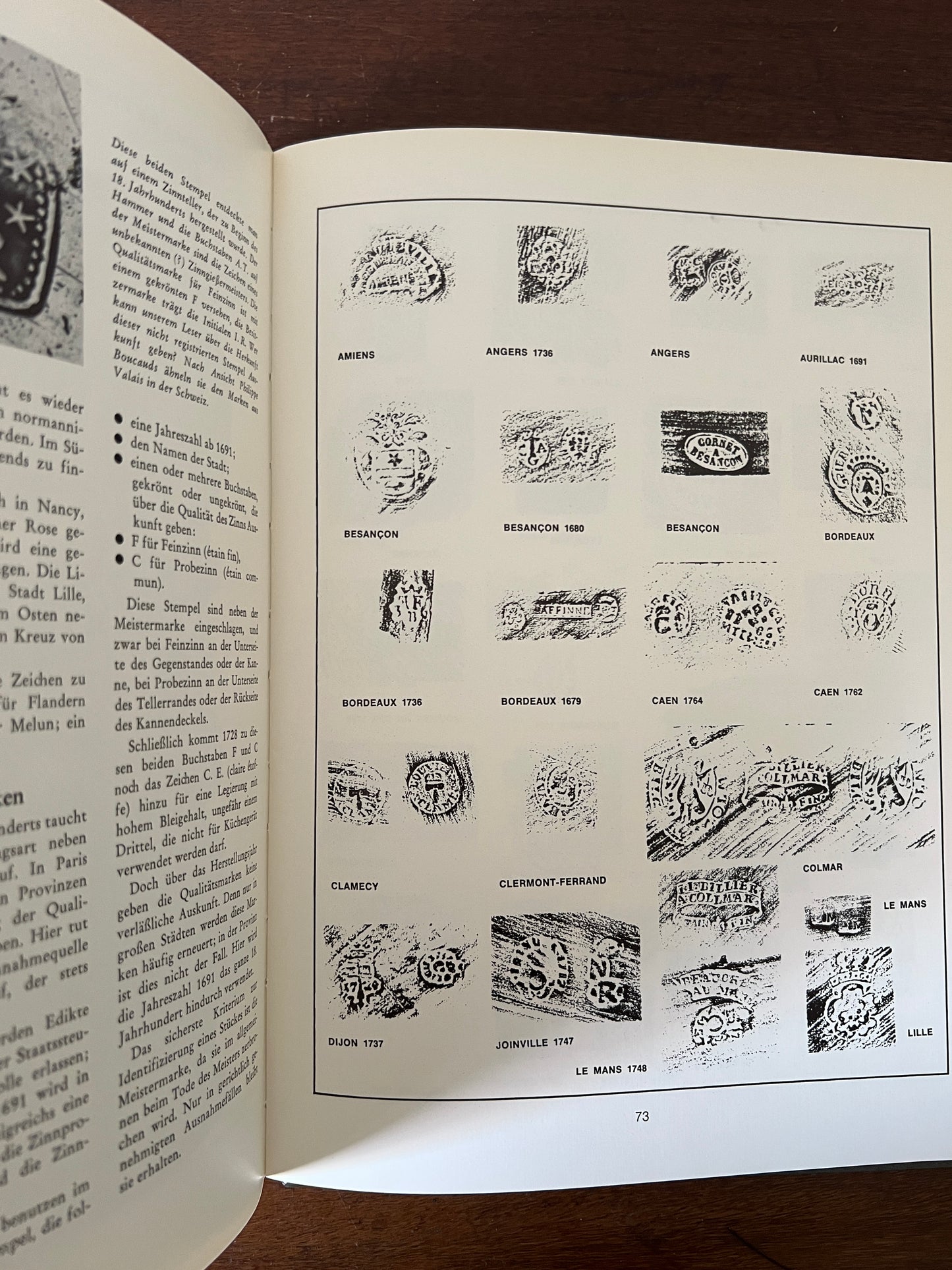 Edles Zinn Buch 1974 Auswahl Dokumentation erlesenem Zinn vier Jahrhunderte