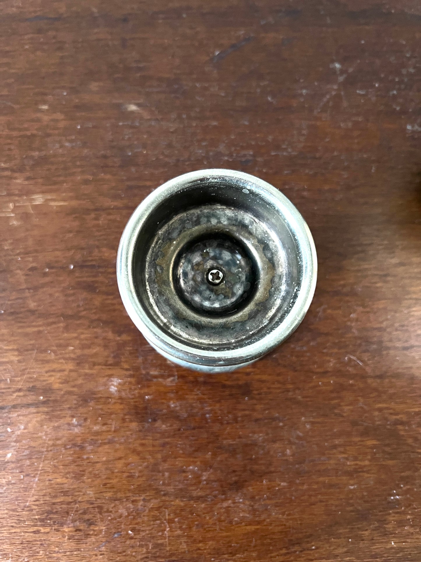 Kerzenhalter Silber Klein Metall Vintage Mid-Century Modern