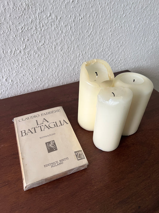 La Battaglia Romanzo Buch von Claudio Farrére | Editrice Bietti Milano Vintage Italy aus Sizilien